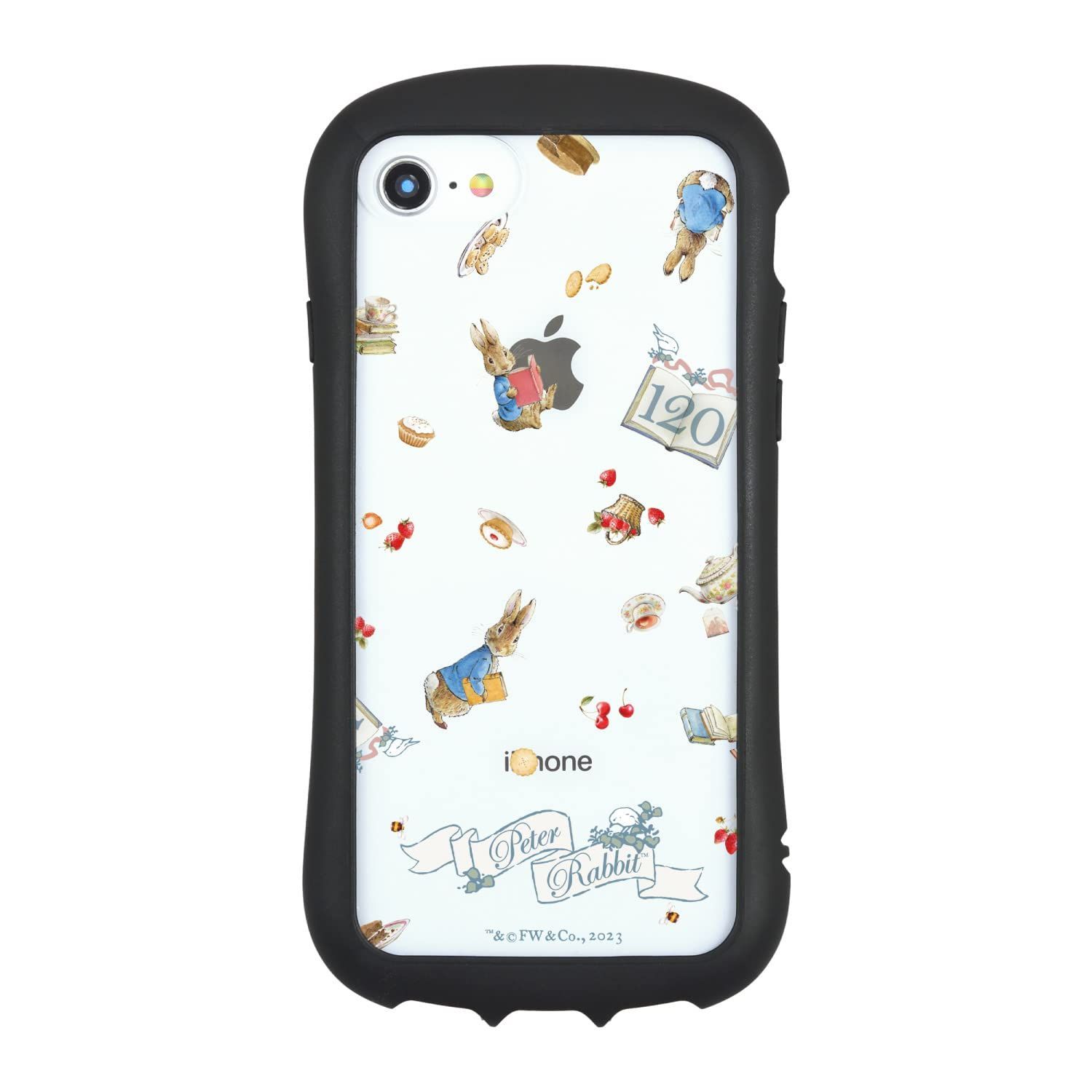 【数量限定】/ / 6 / / (4.7インチ) 6s 7 対応 8 ハイブリッドクリアケース (第3世代/第2世代) SE 総柄 iPhone ピーターラビット(TM) PR-91A グルマンディーズ