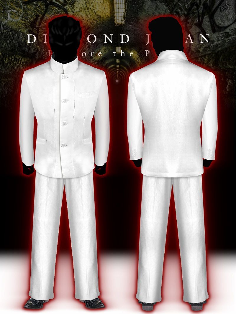 激レア マオカラースーツ 詰襟 白 ホワイト ヤクザ オラオラ マフィア