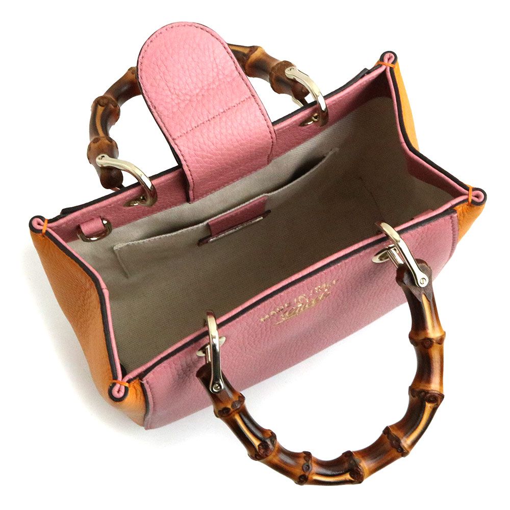 グッチ GUCCI ​レザー バンブー ショッパー ミニ 2WAY