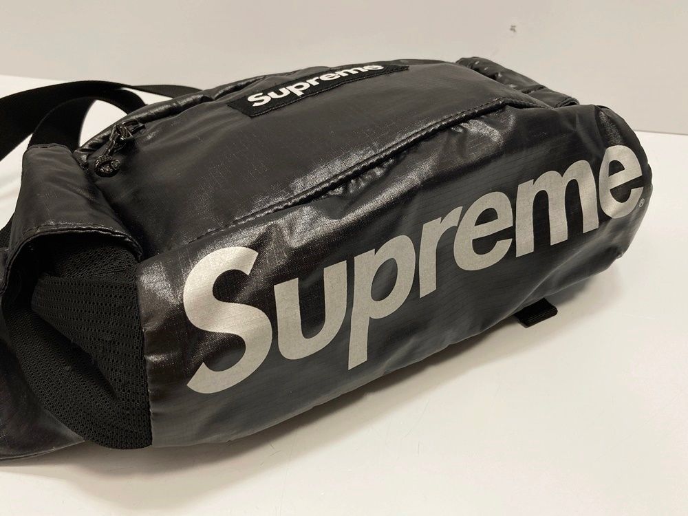 シュプリーム SUPREME 17AW Waist Bag Black ウエストバッグ 黒 ロゴ ...