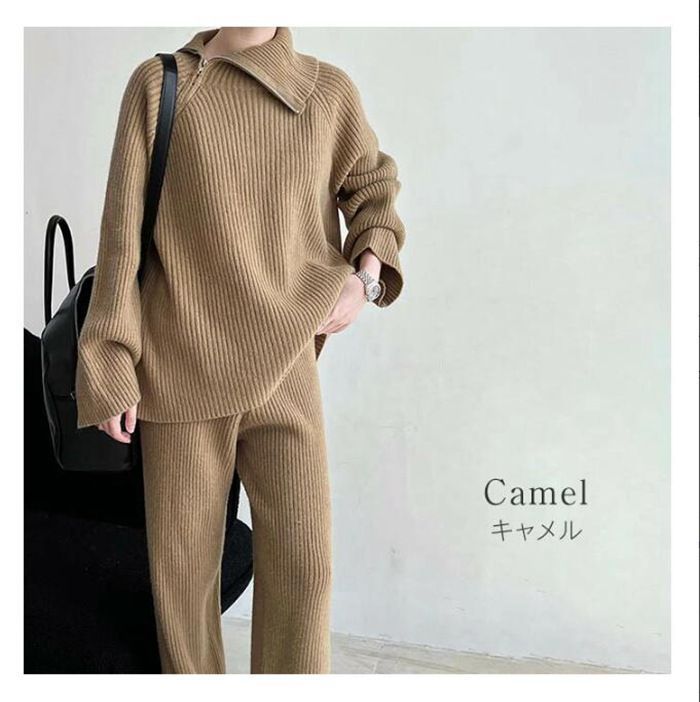 ニットパンツ レディース