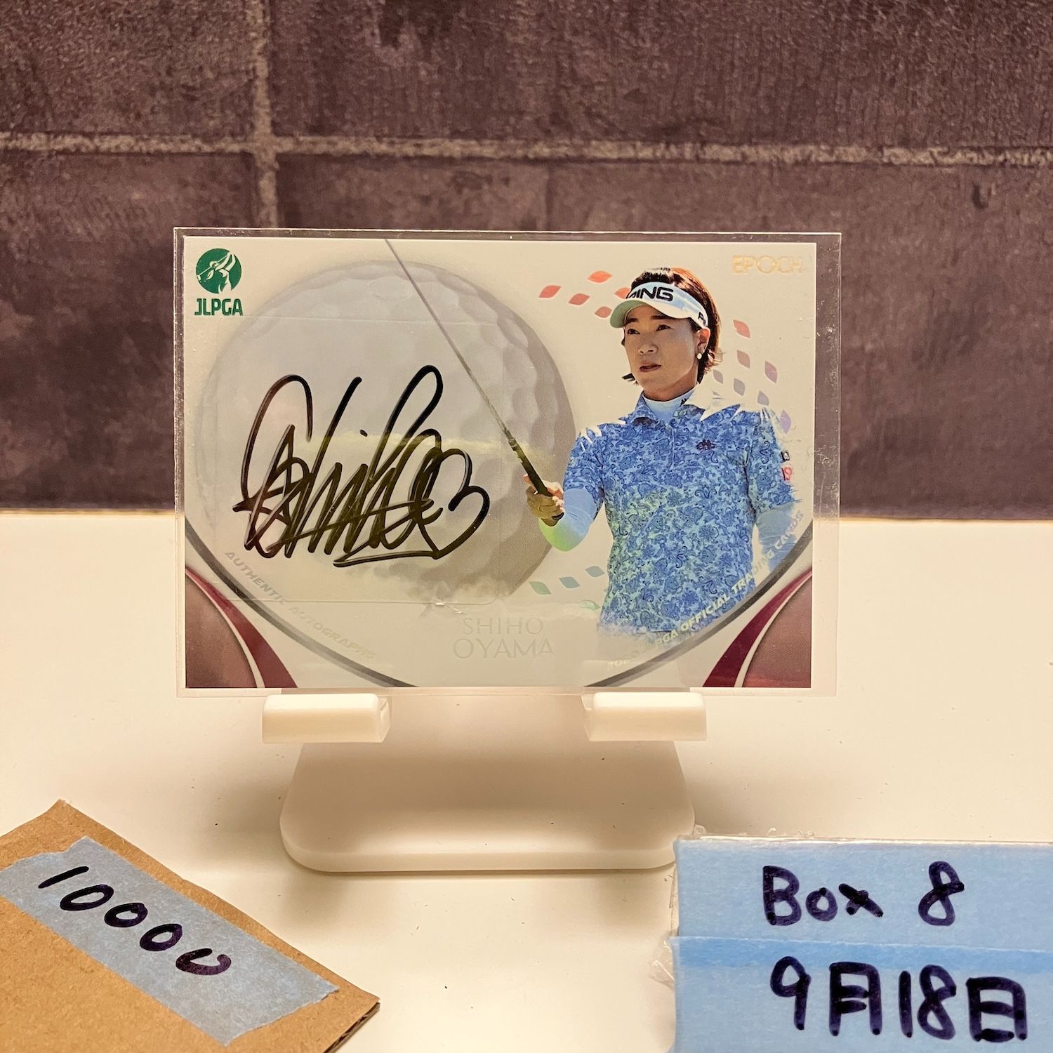 2020 EPOCH 大山志保 12 20 直筆サイン JLPGA カード