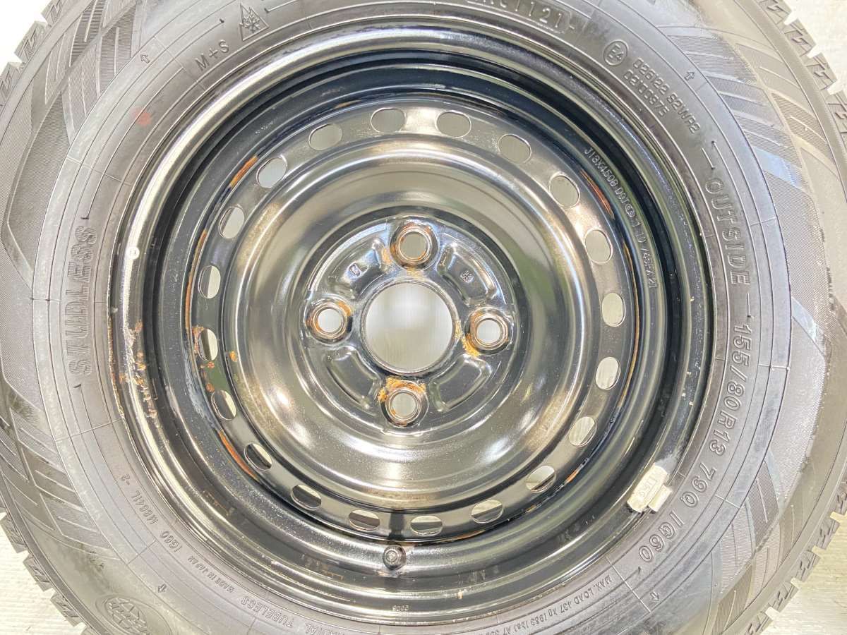 ヨコハマ アイスガード iG60 155/80R-13 スチールホイール 4本 【公式