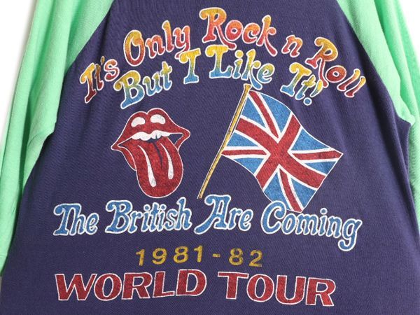 80s ローリングストーンズ　パキ綿　ヴィンテージTシャツ バンド band 80's～ 80年代 The Rolling Stones ローリング