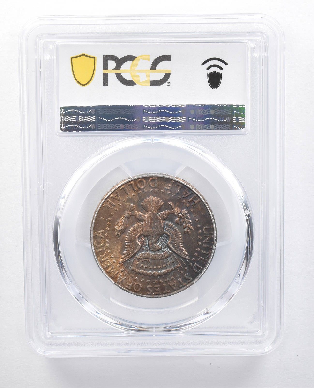 1964年 ケネディ ハーフダラー MS63 PCGS ブルー/パープル T アメリカ