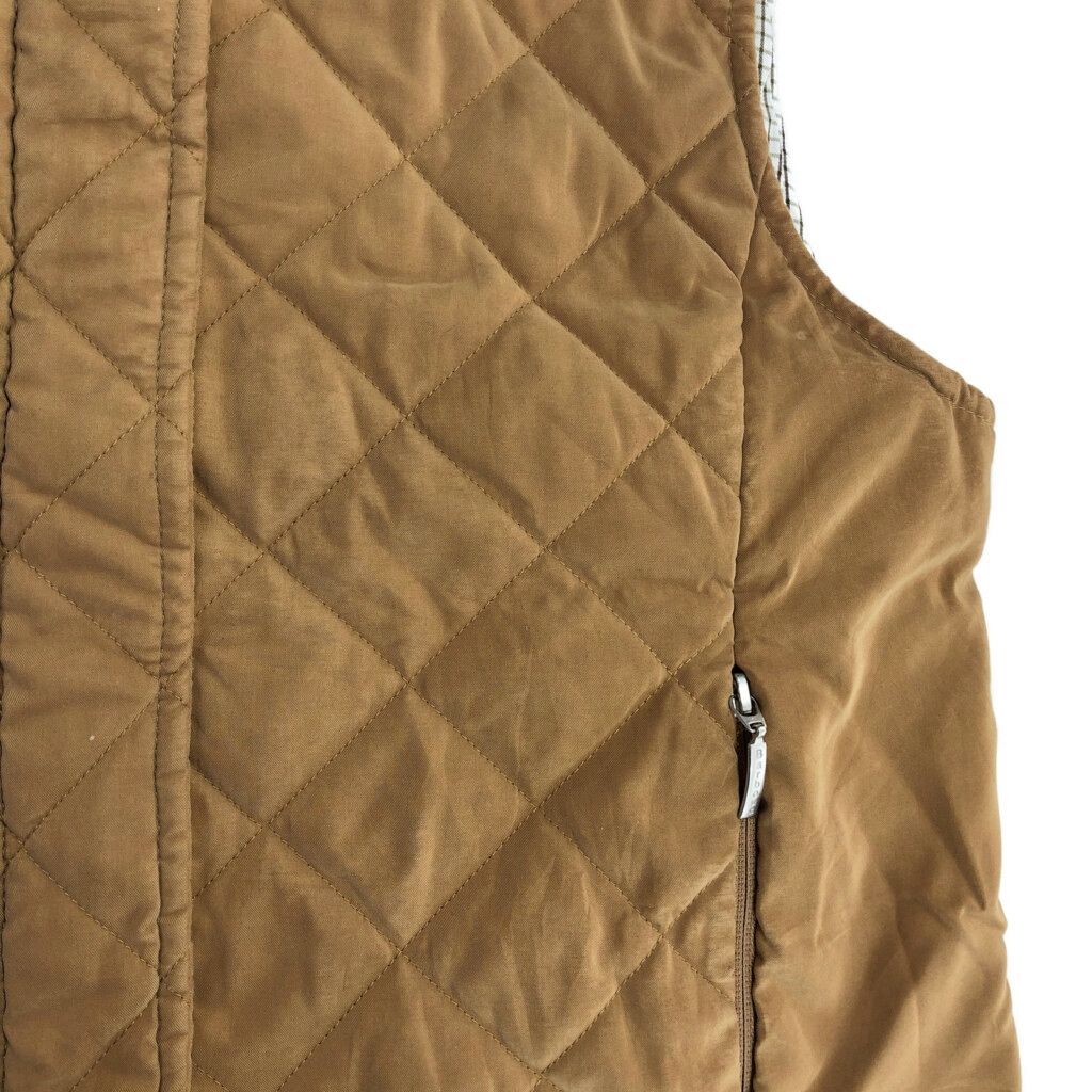 Barbour - Barbour バブアー MICROFIBRE QUILT WAISTCOAT キルティングベスト ベージュ(レディース 10)中古 古着 U3357 Barbour バブアー MICROFIBRE QUILT WAISTCOAT キルティング