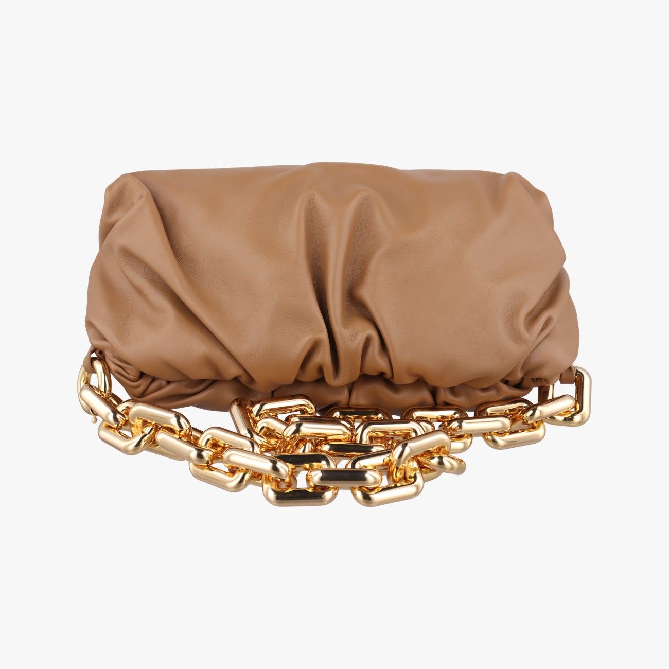 BOTTEGA VENETA■ラムスキン レザー チェーン ポーチA+ ボッテガヴェネタBottega Venetaザ チェーン ポーチブラウン