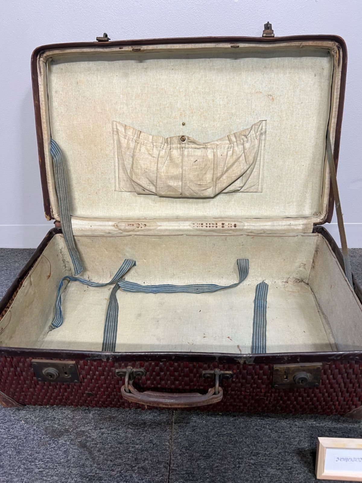 〇手提 柳行李 骨董品 昭和レトロ アンティーク 古道具 トランクケース