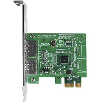 【中古】(非常に良い)HighPoint ハイブリッドドライブ構築ボード(外付(eSATA)用) RocketHybrid 1222 RH1222