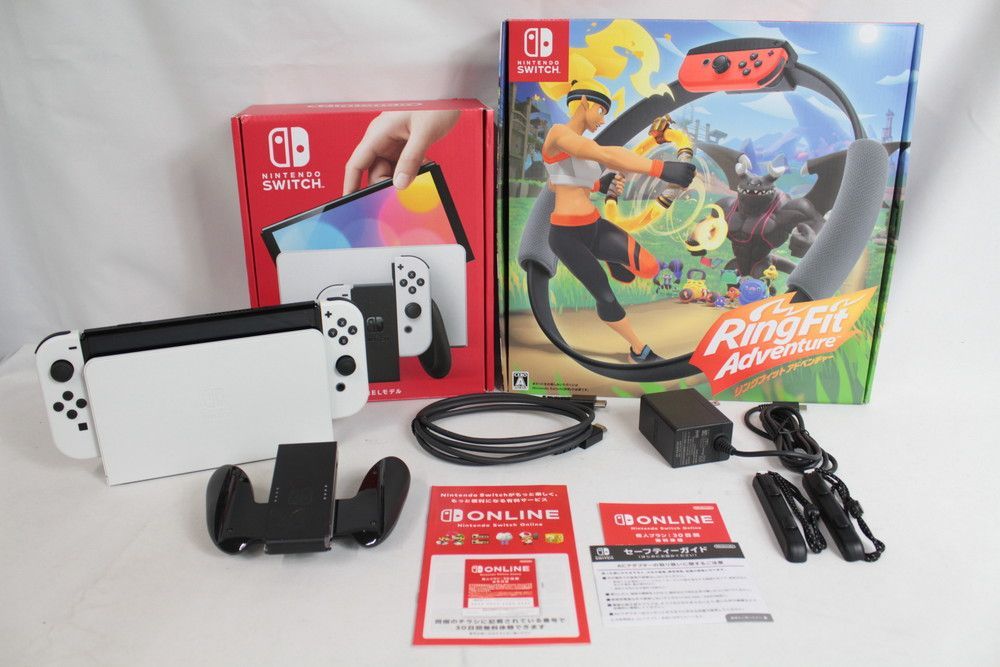 ◇任天堂スイッチ 有機ELモデル ホワイト リングフィット