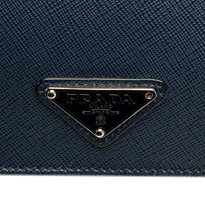 PRADA ビジネスバッグ　ネイビー レザー PRADA ネイビー レザー ビジネスバッグ PRADA ビジネスバッグ ネイビー