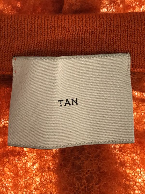 TAN タン 19AW ポインテールニットレイヤードシャツ オレンジ F