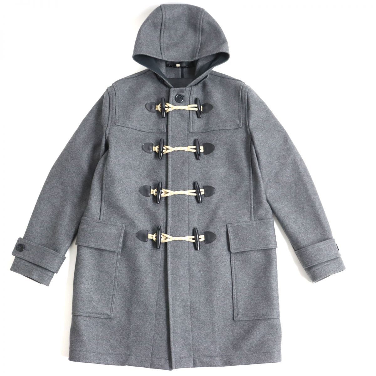 美品☆正規品 BURBERRY LONDON ダークグレー ZIP×トグルボタン フード