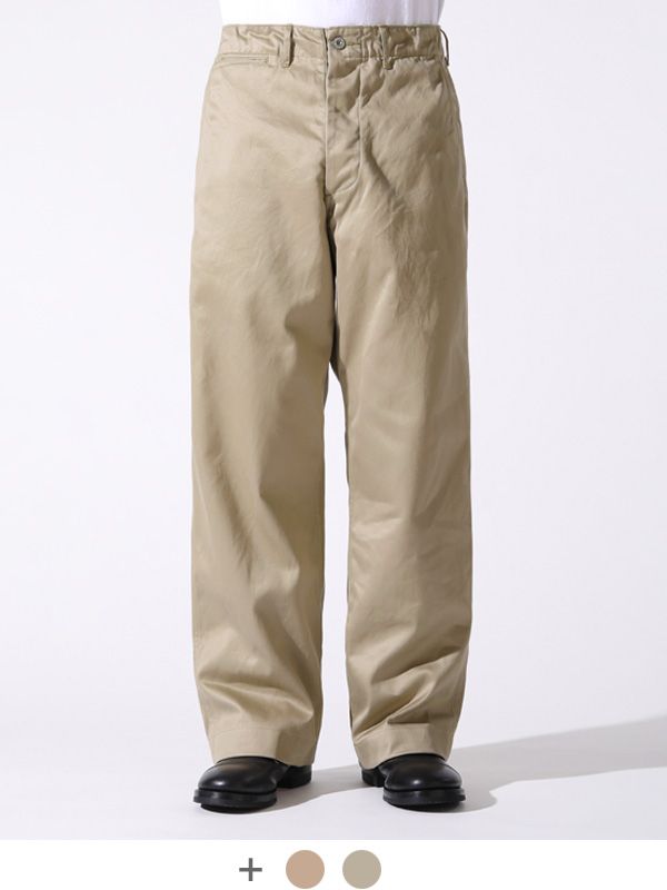 BUZZ RICKSON S バズリクソンズ チノ チノパン メンズ レディース ゆったり ミリタリーチノ EARLY MILITARY CHINOS 1942 MODEL 1942年型 ミリタリー M43036