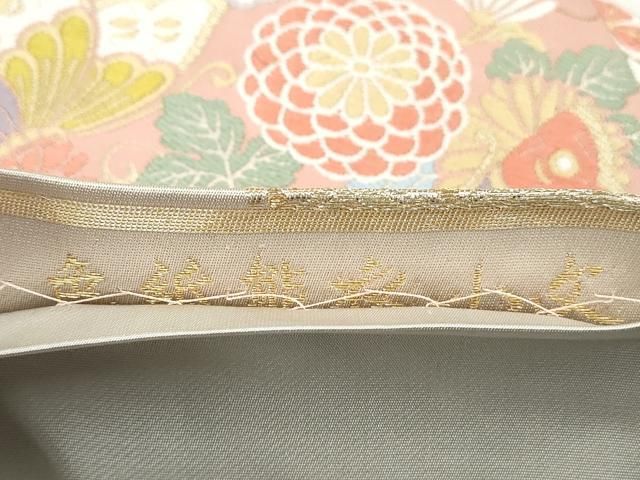 平和屋□極上 六通柄袋帯 唐織 貴華燦彩文 金銀糸