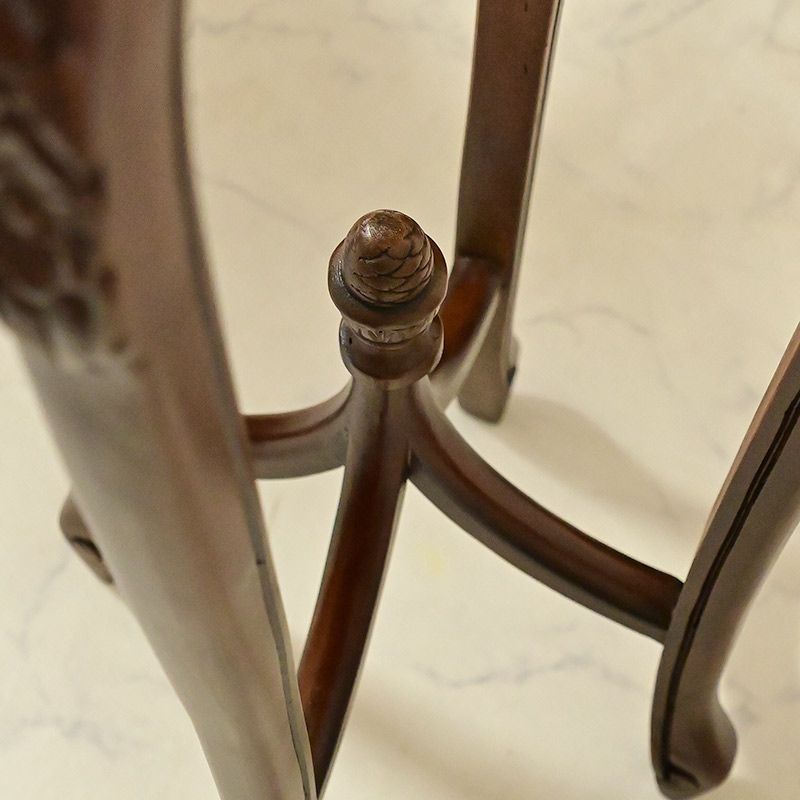 アンティーク調 クラシック ヨーロッパ家具 花台 サイドテーブル 猫足