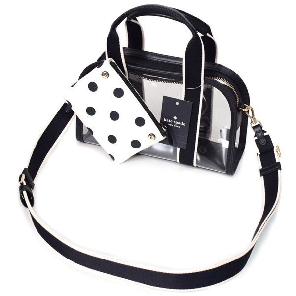 ケイトスペード バッグ katespade スケルトン シースルー ポーチ
