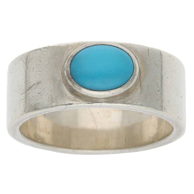 ゴローズ ターコイズ付き平打ち リング メンズ 17号 - メルカリ