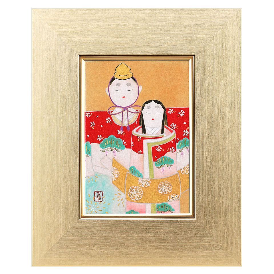 作者不明】掛け軸 お内裏 ひな祭り 日本画 の通販 by しげさん's