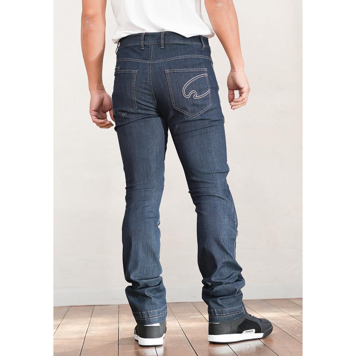 Deep ストレッチ CEプロテクター 春夏秋向け Indigo バイク用 クールジーンズ CMAX エニグマライト M WJ-756R KOMINE