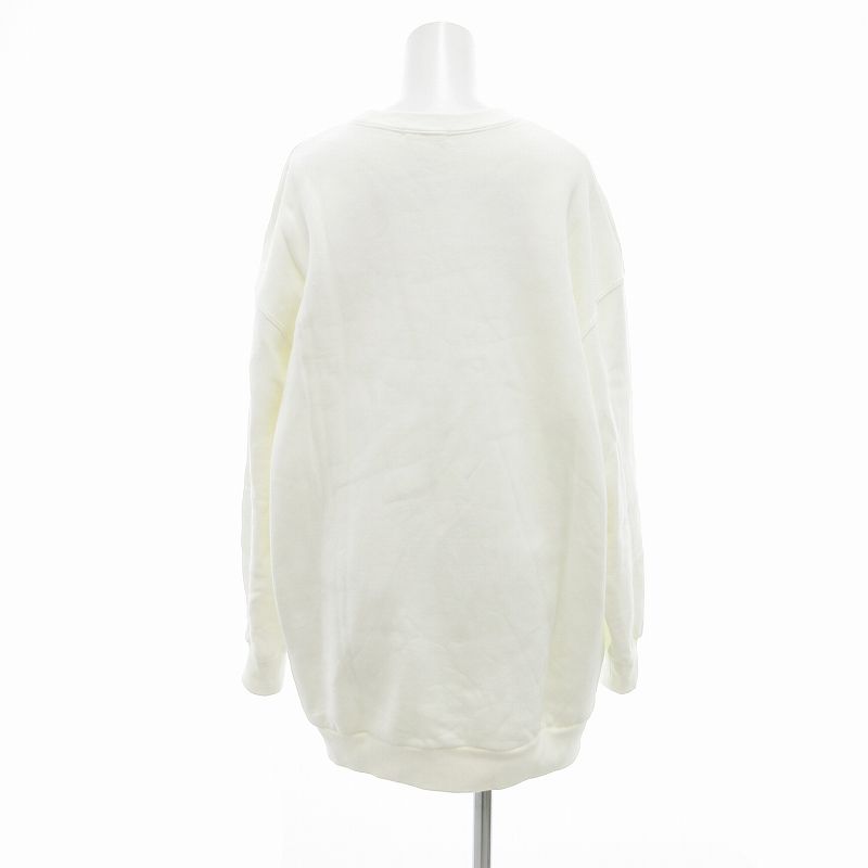 ダブルスタンダードクロージング ダブスタ DOUBLE STANDARD CLOTHING 23SS トレーナー スウェット ハートワッペン F 白 ダブルスタンダードクロージング ダブスタ DOUBLE STANDARD
