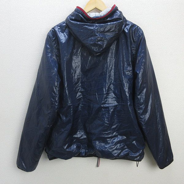 G■ビームス/BEAMS HEART ナイロンジャケット/中綿【XL】紺/men's/59【中古】■