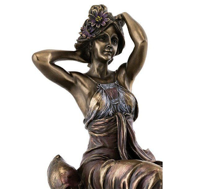 アンティーク アールヌーボー ブロンズ像裸婦