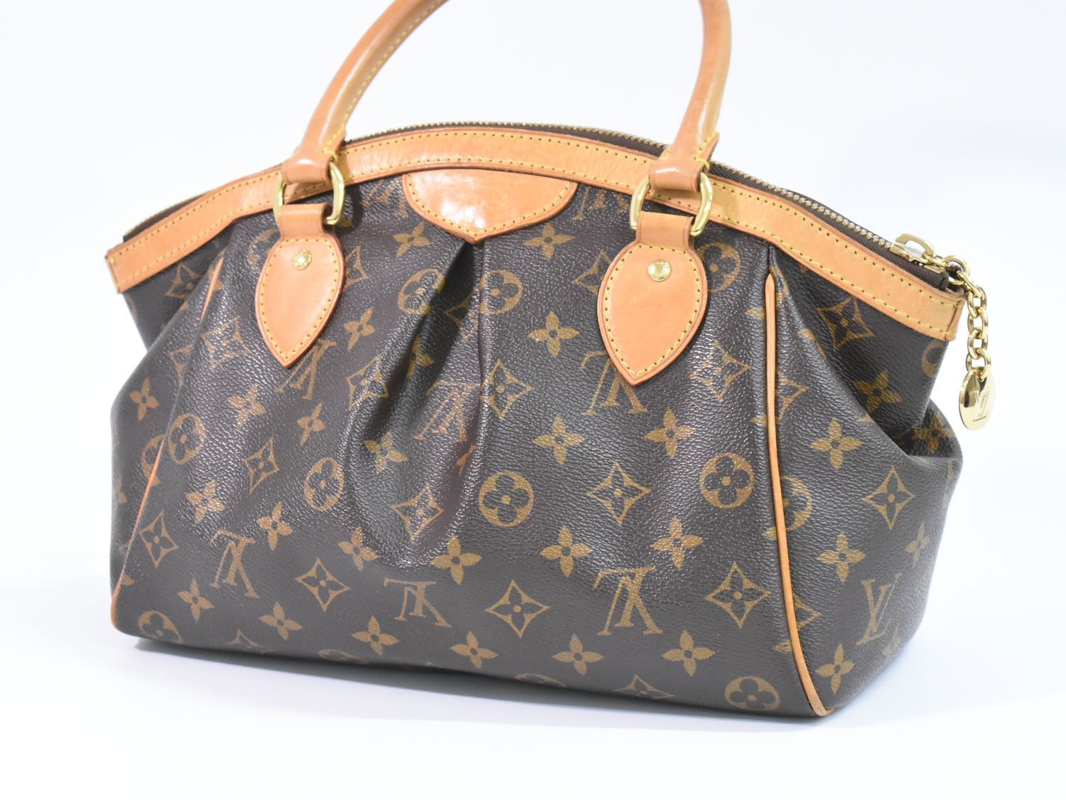 本物 ルイヴィトン LOUIS VUITTON LV ティボリ PM モノグラム ハンドバッグ ジェンダーレス ジェンダーフリー ブラウン  M40143 Tivoli ビトン バッグ 中古 - メルカリ