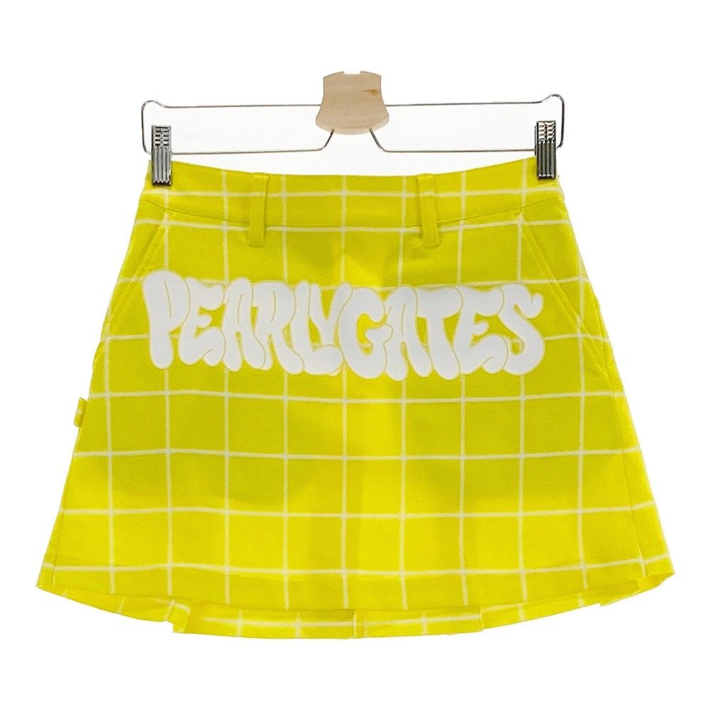 PEARLY GATES ２☆新品タグ付☆パワフルストレッチ スカート チェック マルチチェック ポリエステルストレッチチェック プリーツスカート