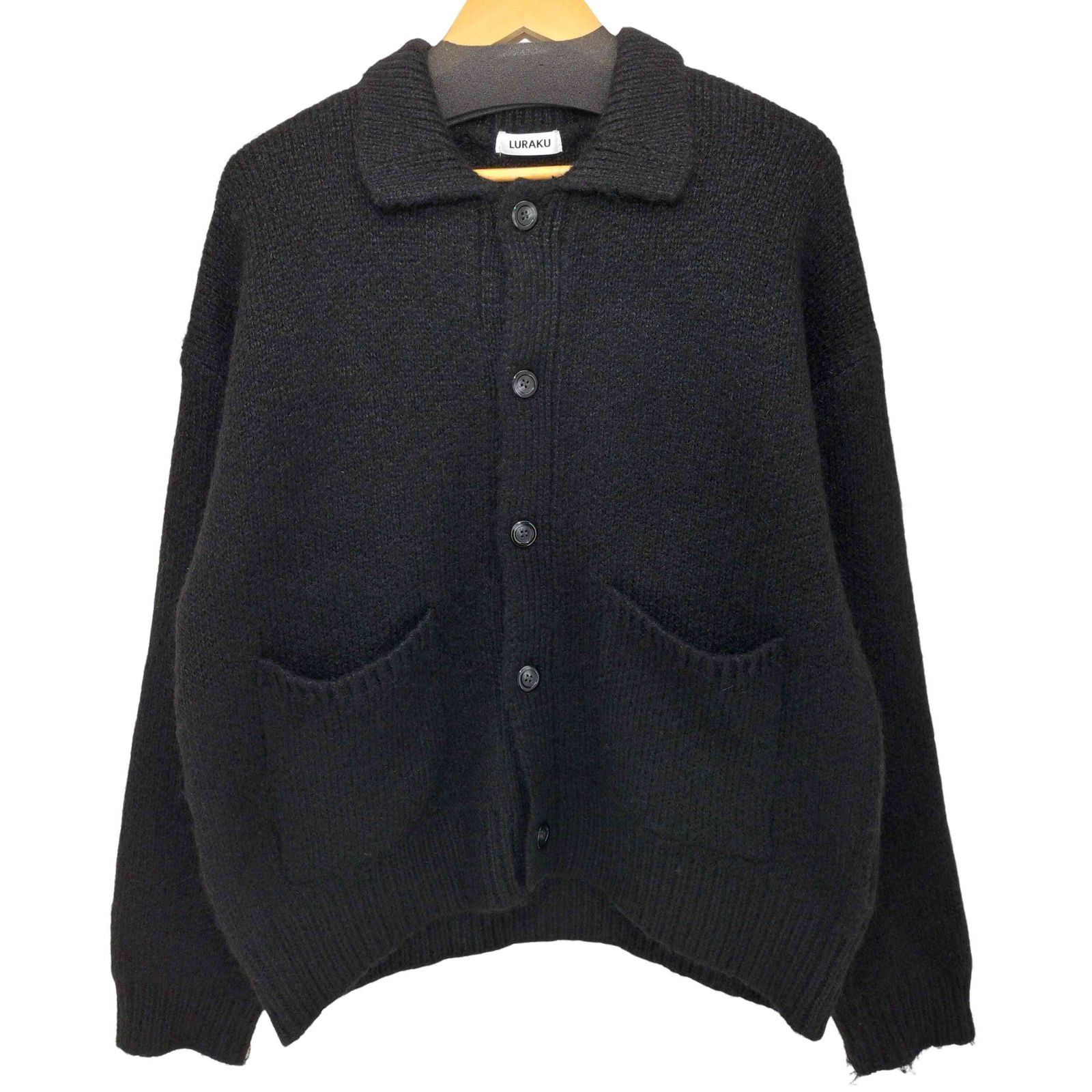 ユーズドフルギ USED古着 24AW Shaggy Knit Polo Cardigan シャギー 