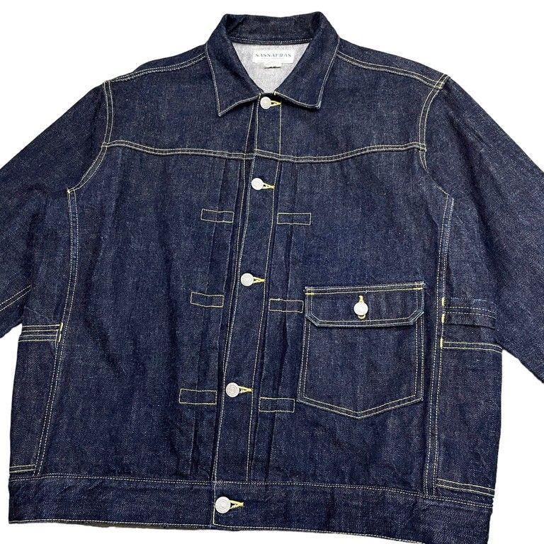 SASSAFRAS GARDENER R JACKET 14oz DENIM INDIGO size XL デニム 