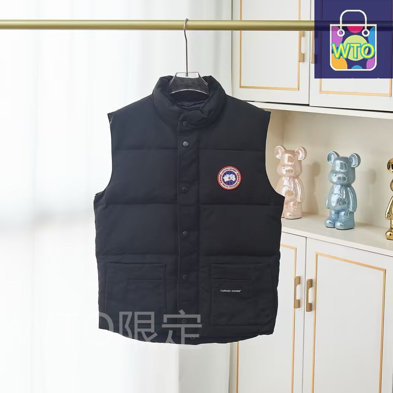 カナダグース ダウンベスト 黒 CANADA GOOSE カナダグース Freestyle Vest スタンドカラー