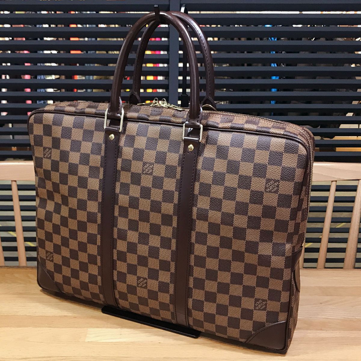 超 ルイヴィトン ダミエ ポルトドキュマンヴォワヤージュ ビジネスバッグ N41124 14401