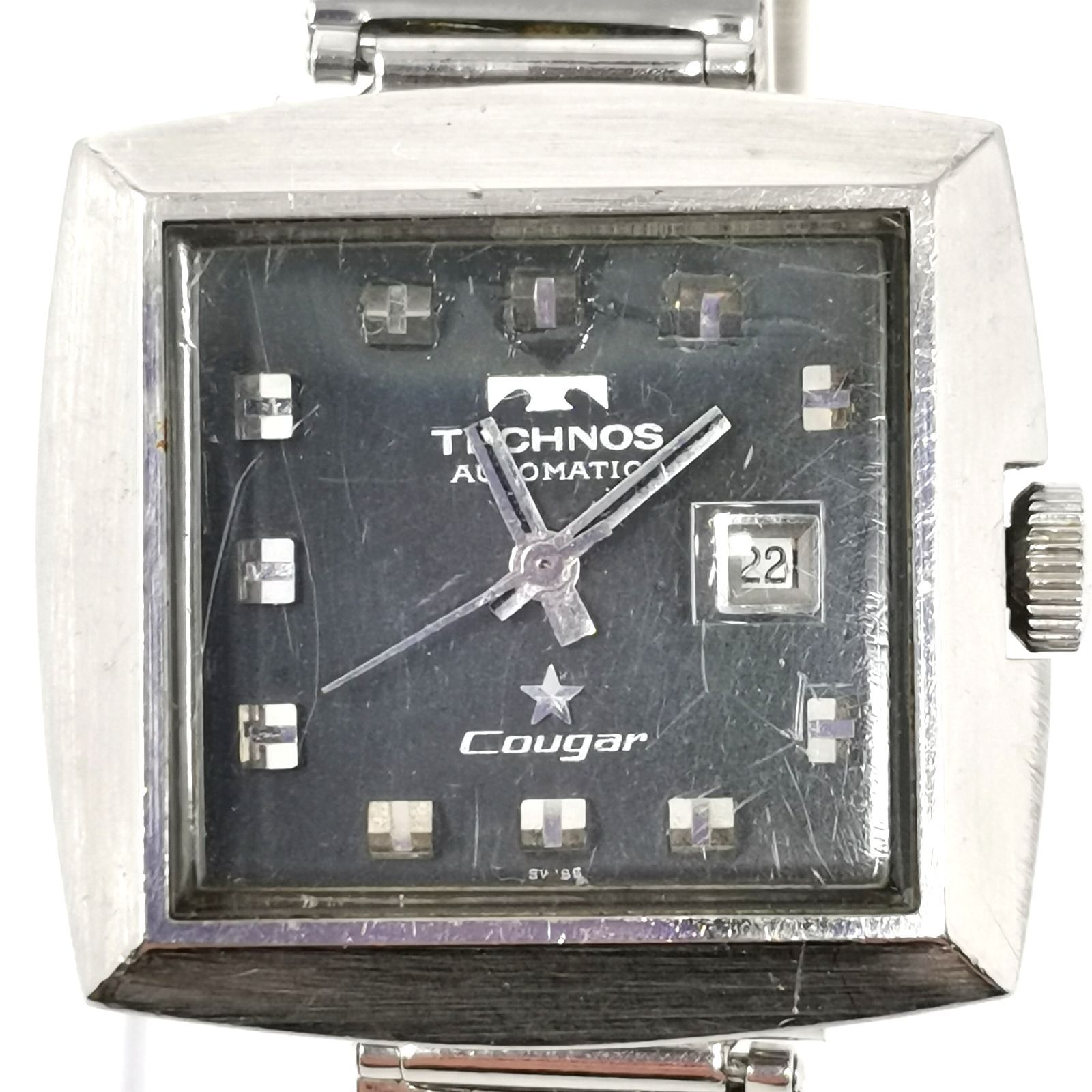 TECHNOS テクノス Cougar クーガー デイト メンズ腕時計 AUTOMATIC 