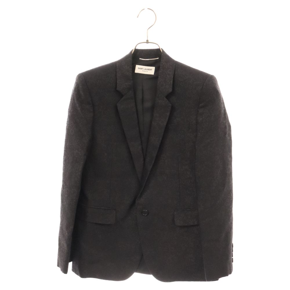 SAINT LAURENT PARIS サンローランパリ 20SS 600331 Y1A05 フラワージャガード1Bジャケット ブラック SAINT LAURENT PARIS (サンローランパリ) 20SS 600331 Y1A05 フラワー
