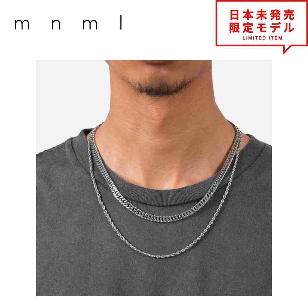mnml ミニマル ネックレス ダブルチェーン A1 シルバー 楽天市場】即納 mnml ミニマル ネックレス ダブルチェーン A1