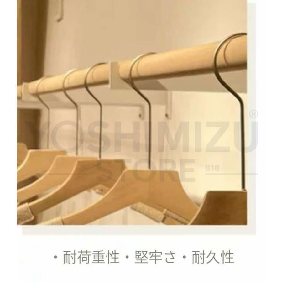 木製の洋服ラック壁掛けハンガーレール衣料品店の の強力な壁ハンガー洋服のポール