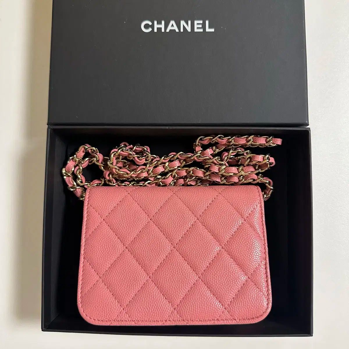 【国内発】CHANEL マトラッセ クラシック チェーンウォレット 中古】シャネル CHANEL マトラッセ クラシック チェーン