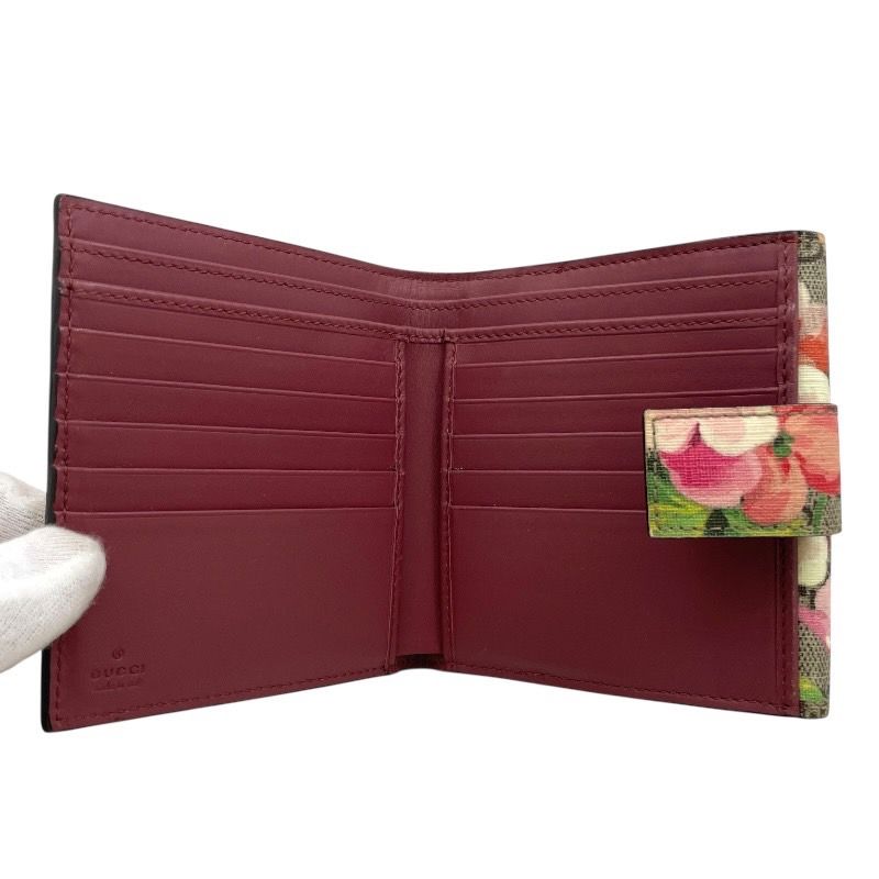 GUCCI】グッチ Wホック 410071 二つ折り財布 レディース GG
