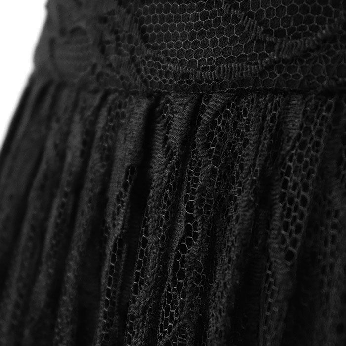 CELINE セリーヌ スカート チュール 蛇柄 レース フ ひざ下丈 サイドファスナー コットン ナイロン ボトムス レディース サイズ 40 ブラック 黒 フランス製 2J075483F GULLKHAN_COM