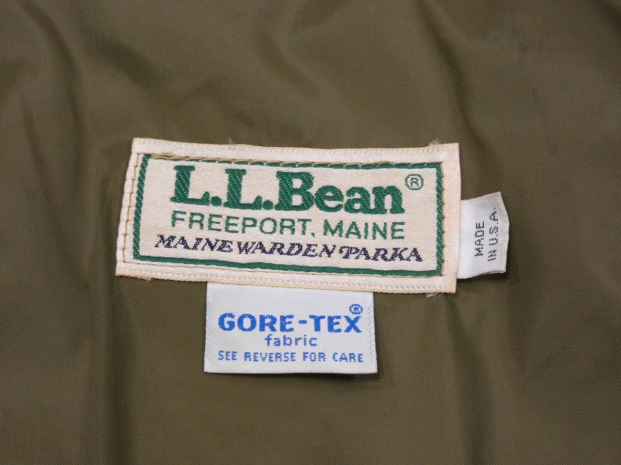 最上位 USA製 Early 80s ビンテージ L.L.Bean Maine Warden