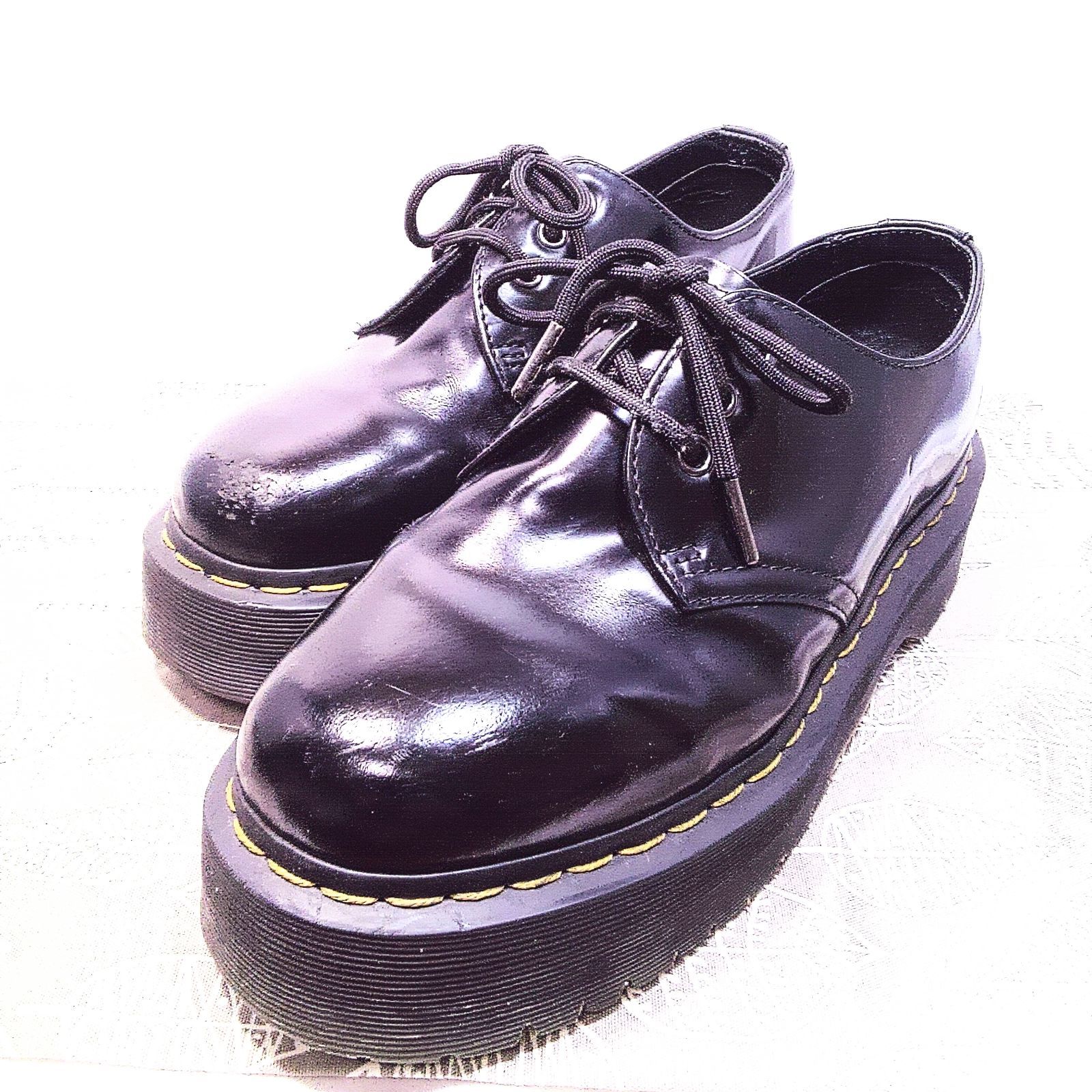 美品】ドクターマーチン 1461 QUAD Double Stitches ダブルステッチ