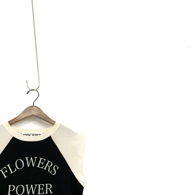 INSCRIREアンスクリアflower powerＴシャツ白 INSCRIREアンスクリアflower powerTシャツ白 - メルカリ