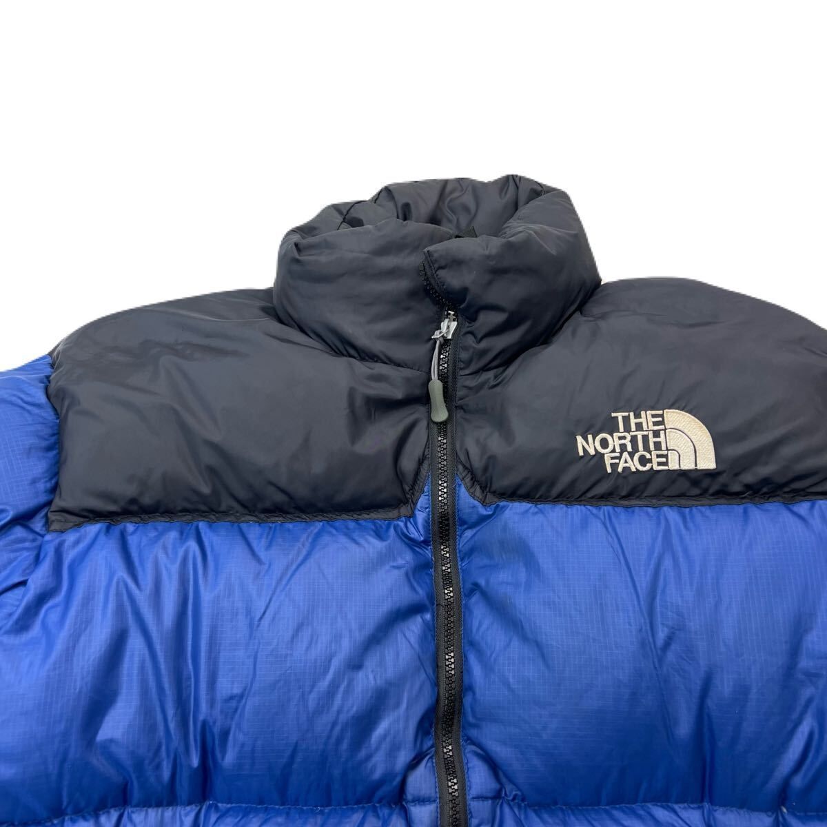 ノースフェイス 700FP ヌプシ ダウンジャケット ブルー ブラック