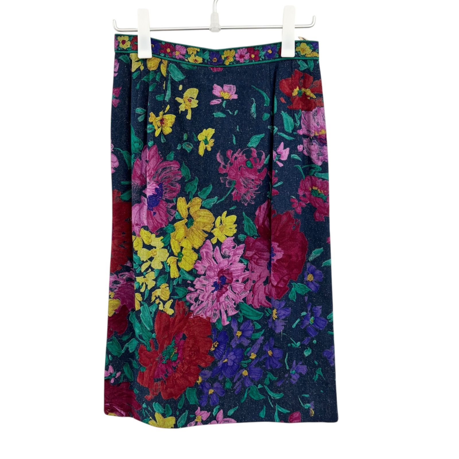 LEONARD 花柄スカト LEONARD FASHION(レオナールファッション) 花柄タイトスカート マルチ