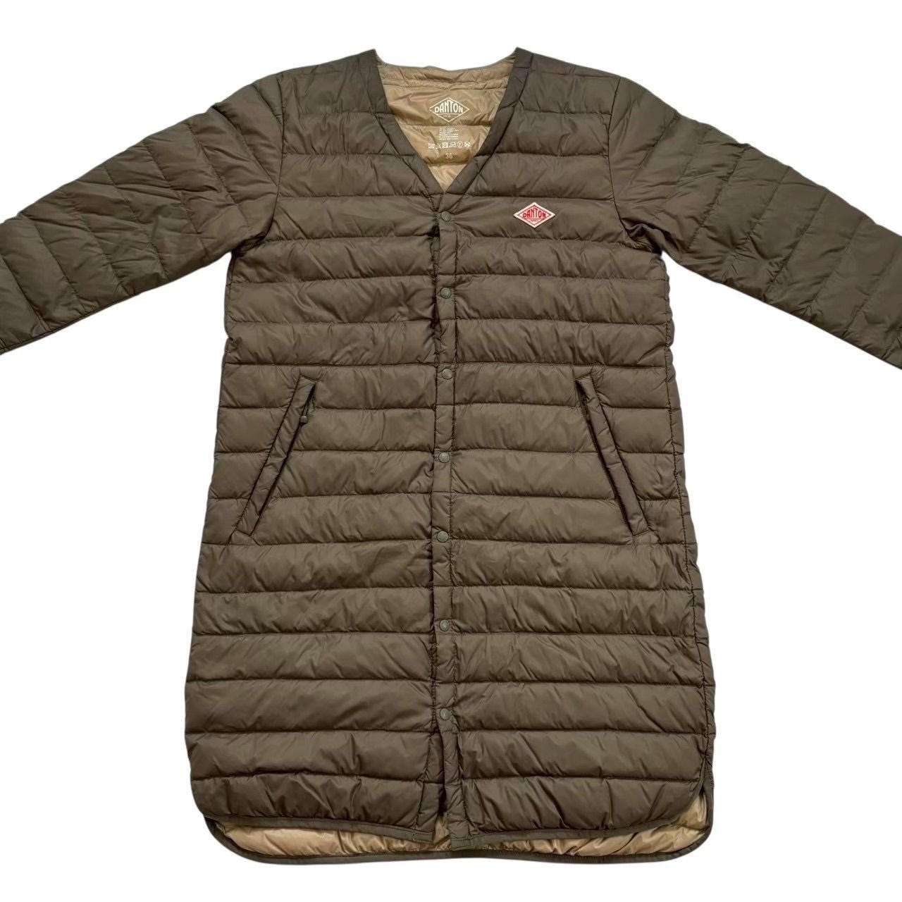 DANTON 36（M size相当）プロフ必読願います DANTON ダントン NYLON TAFFETA MIDDLE DOWN STAND COLLAR VEST