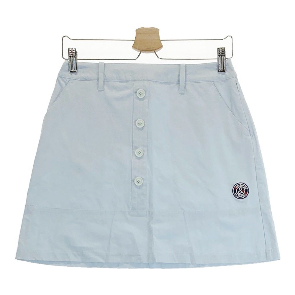 サイズ：L AND PER SE アンパスィ ストレッチ スカート ブルー系