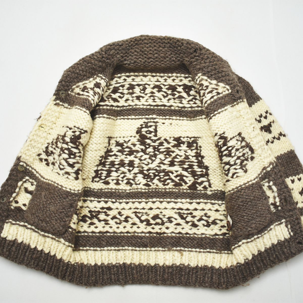 50s 100%カシミア カウチンニット インディアン柄 希少な鷲柄 カナダ製 50s 100%カシミア カウチンニット インディアン柄 希少な鷲柄 カナダ製