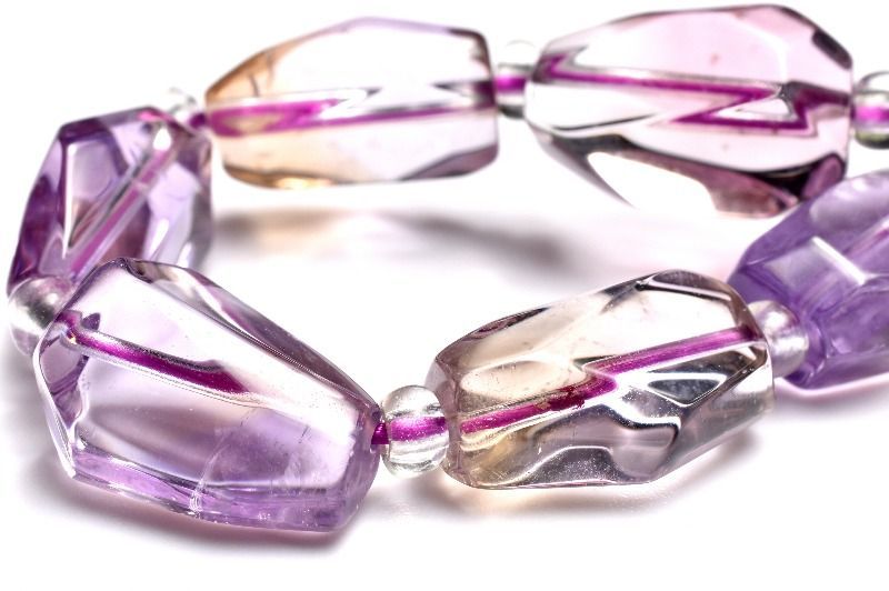 1点物】透明◇バイカラー アメトリン 14-17x7-11.5(丸玉4)mm 原石