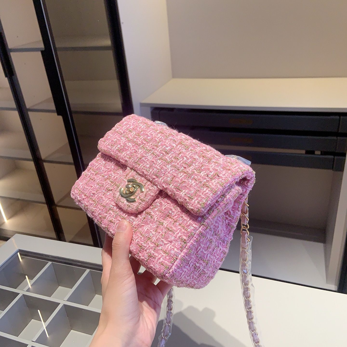 爆買い 英語 今日特価】Chanel X660 チェーンバッグ＆スクエア 3点セット, 小物